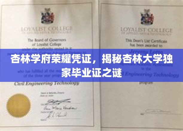 杏林荣耀，探秘杏林大学毕业证的非凡魅力