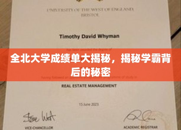 全北大学成绩单大揭秘，揭秘学霸背后的秘密