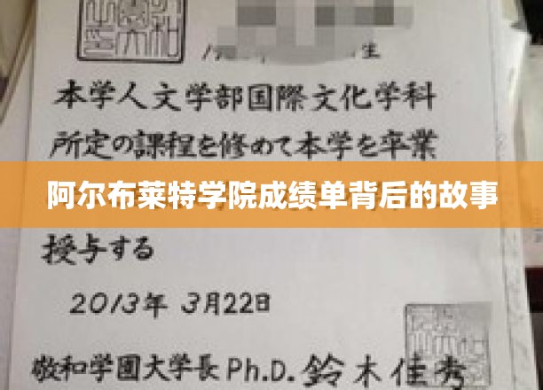 揭开阿尔布莱特学院成绩单背后的秘密世界