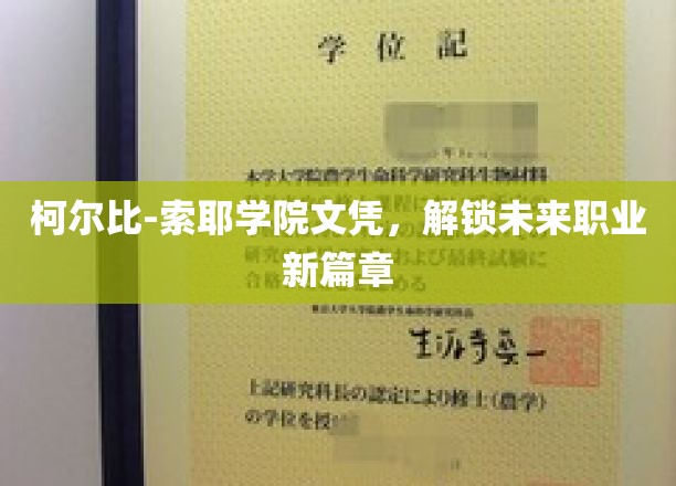 解锁职业新视野，柯尔比-索耶学院文凭引领未来航程