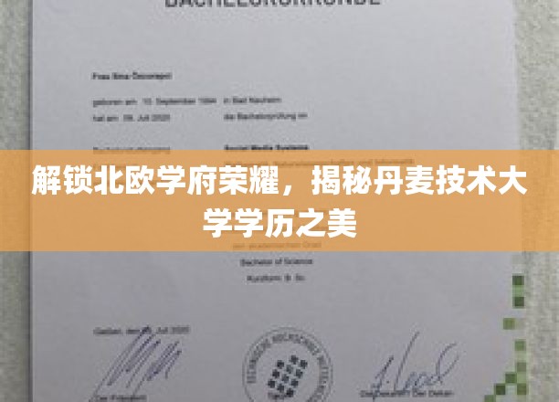 探寻丹麦技术大学，北欧教育明珠的学历魅力