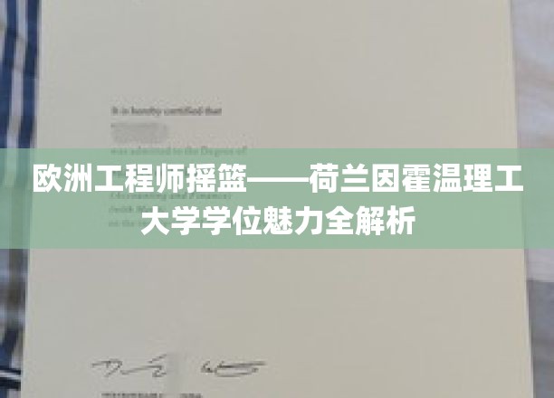 欧洲工程师摇篮——荷兰因霍温理工大学学位魅力全解析