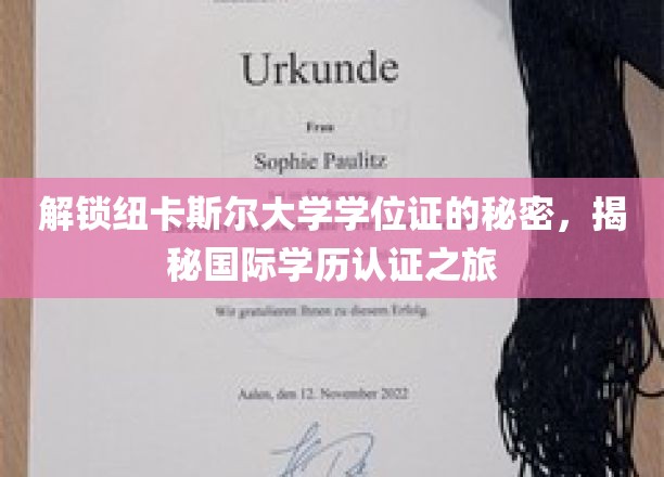 解锁纽卡斯尔大学学位证的秘密，揭秘国际学历认证之旅