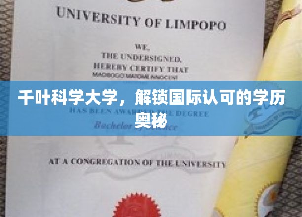 千叶科学大学，解锁国际认可的学历奥秘
