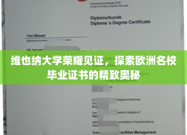 揭开维也纳大学毕业证书的欧洲名校荣耀之谜