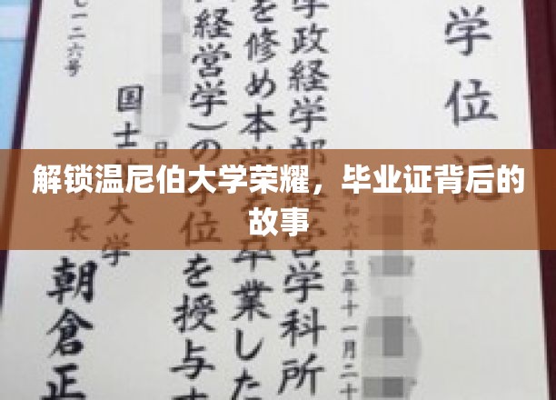 解锁温尼伯大学荣耀，毕业证背后的故事