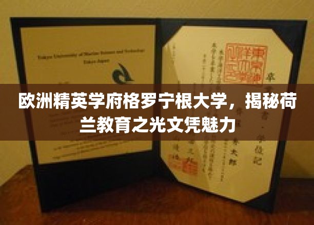 荷兰教育瑰宝，格罗宁根大学——探寻精英学府的文凭魅力