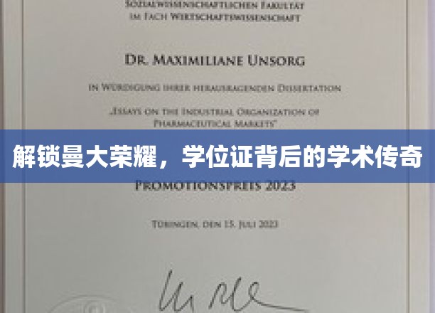 解码曼大辉煌，学位证背后的知识征程