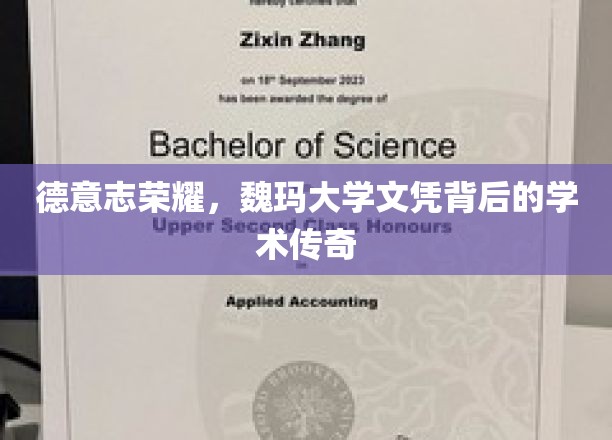 德意志荣耀，魏玛大学文凭背后的学术传奇