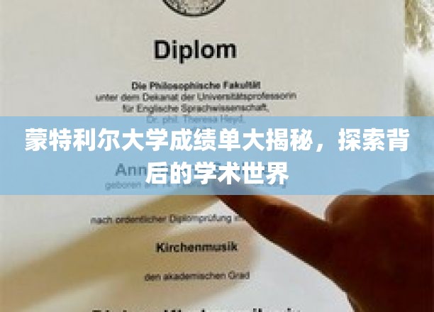 蒙特利尔大学成绩单大揭秘：探寻其学术世界的奥秘