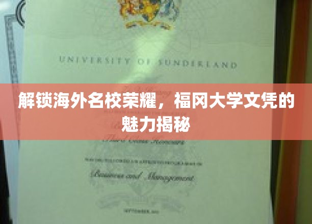 解锁海外名校荣耀，福冈大学文凭的魅力揭秘