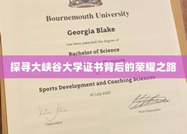 解锁大峡谷大学证书的璀璨轨迹