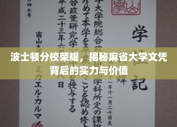 麻省大学波士顿分校荣耀揭秘，探寻文凭背后的卓越实力与深远价值