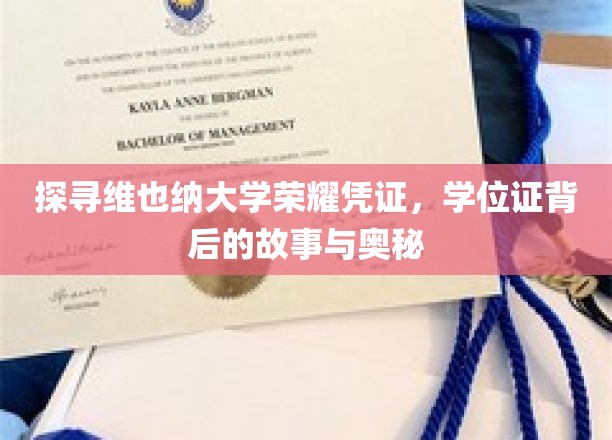 揭开维也纳大学学位证之谜，探寻荣耀背后的传奇故事