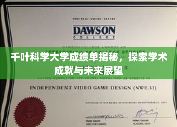 解码千叶科学大学卓越成就，成绩单背后的学术力量与无限潜能