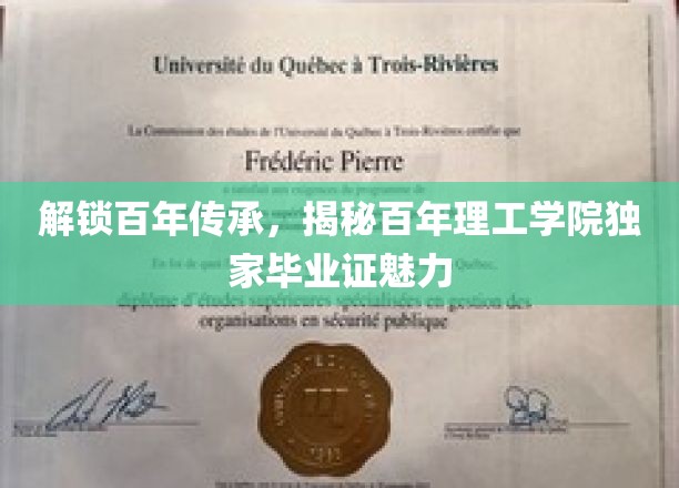 百年学府独门秘籍，揭秘理工学院毕业证书的非凡魅力