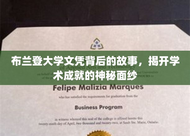 布兰登大学文凭背后的故事，揭开学术成就的神秘面纱