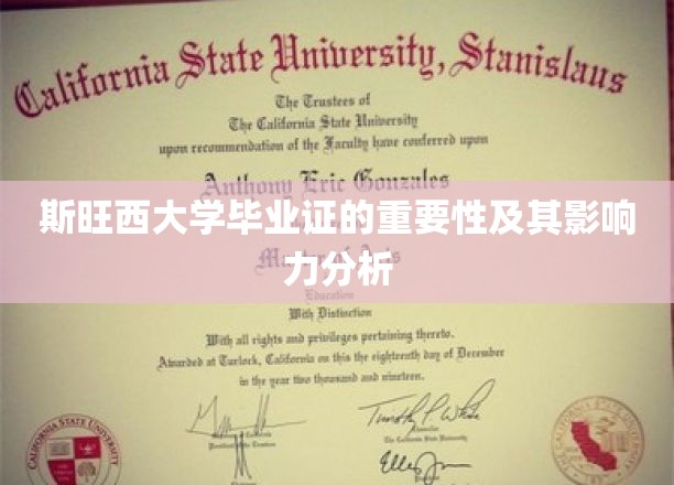 斯旺西大学毕业证的重要性及其影响力分析