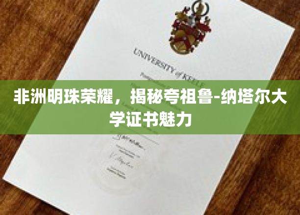 探寻夸祖鲁-纳塔尔大学证书的非洲璀璨之光