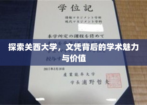解锁关西大学，文凭背后的学术宝藏之旅