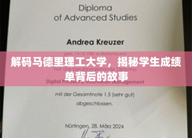 解码马德里理工大学，探寻学生成绩单背后的故事