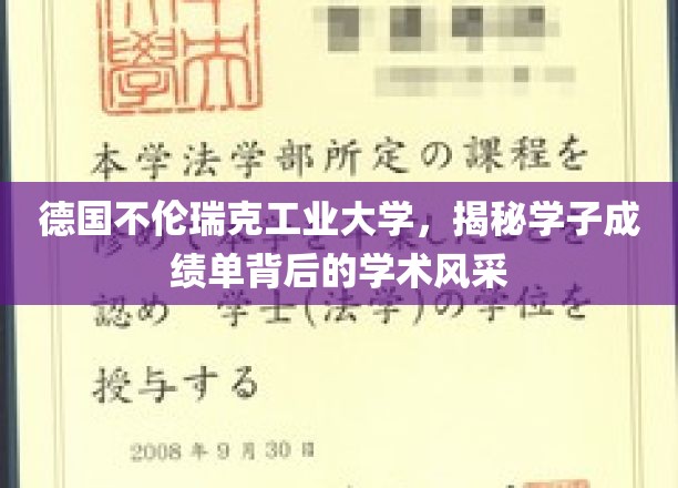 德国不伦瑞克工业大学，揭秘学子成绩单背后的学术风采