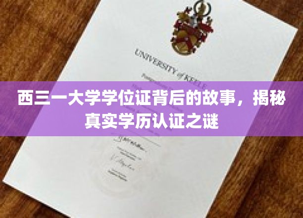 西三一大学学位证背后的真相，一场学历认证的探秘之旅