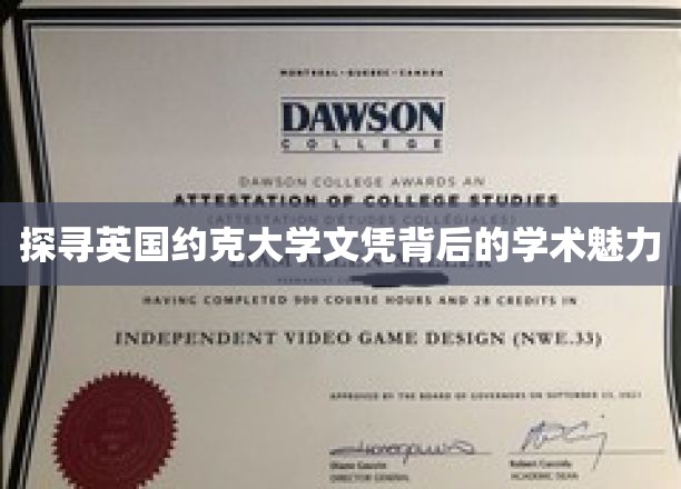探寻英国约克大学文凭背后的学术魅力