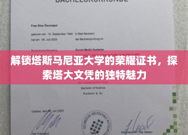 探寻塔斯马尼亚大学文凭背后的尊贵印记
