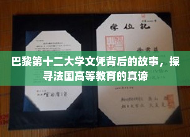 法国高等学府的神秘面纱，巴黎第十二大学文凭背后的教育传奇