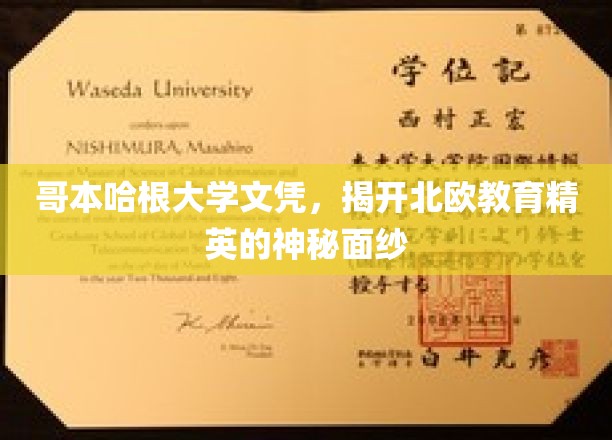 哥本哈根大学文凭，揭开北欧教育精英的神秘面纱