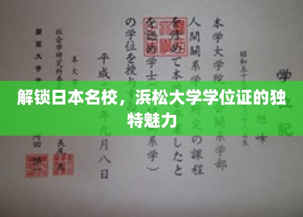 探秘浜松大学，学位证背后的名校风采