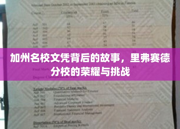 加州名校文凭背后的故事，里弗赛德分校的荣耀与挑战