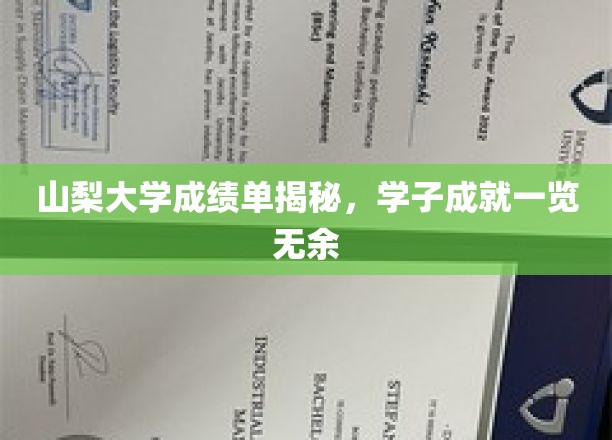 山梨大学成绩单揭秘，学子成就一览无余