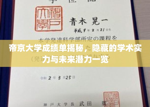 帝京大学成绩单背后，探寻学术实力与未来之星的潜力之光