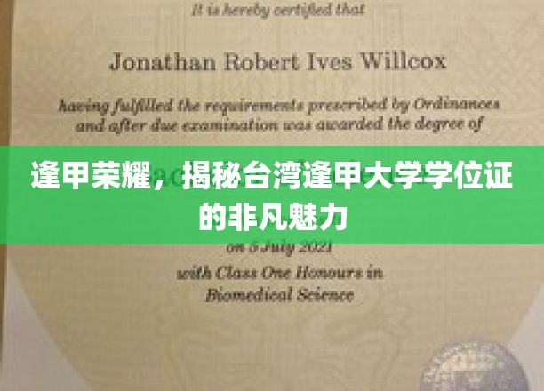 逢甲之光，一探台湾逢甲大学学位证的独特风采