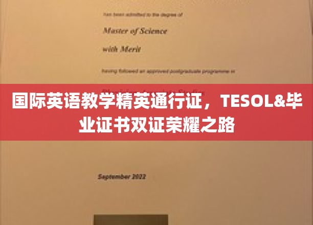 英语教学界双雄荣耀，TESOL&毕业证书双证双赢之路
