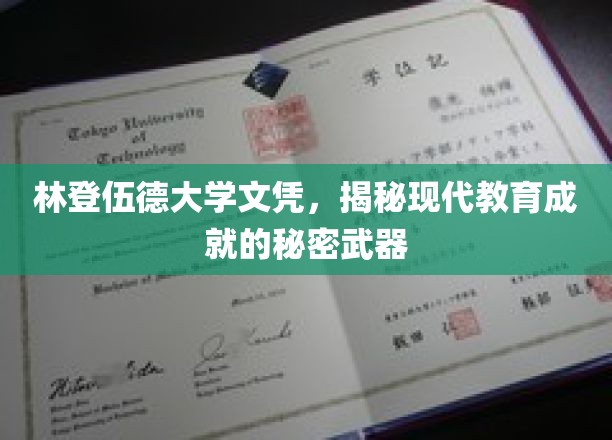 林登伍德大学文凭，揭秘现代教育成就的秘密武器