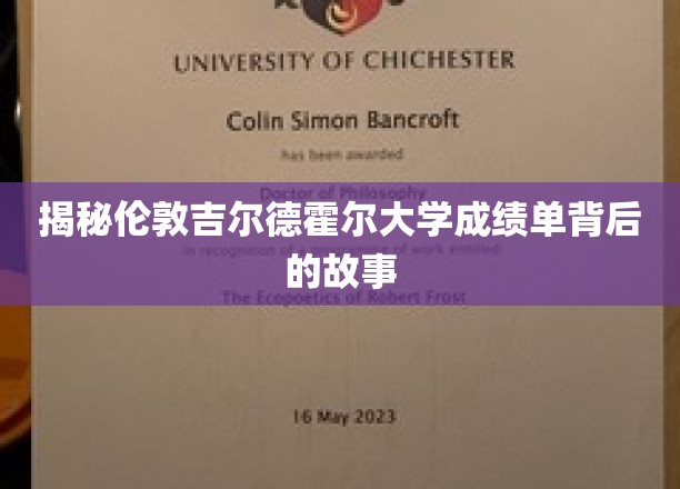 解码吉尔德霍尔大学成绩单的神秘面纱