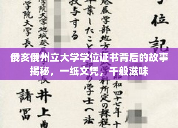 解码俄亥俄大学文凭，一纸证书，千种人生历程