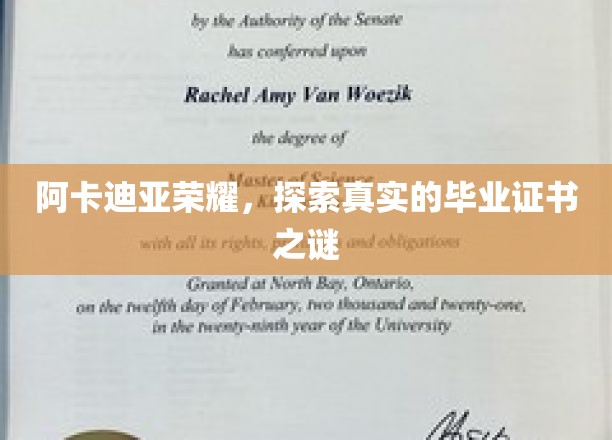 阿卡迪亚荣耀之谜，揭秘毕业证书背后的真相
