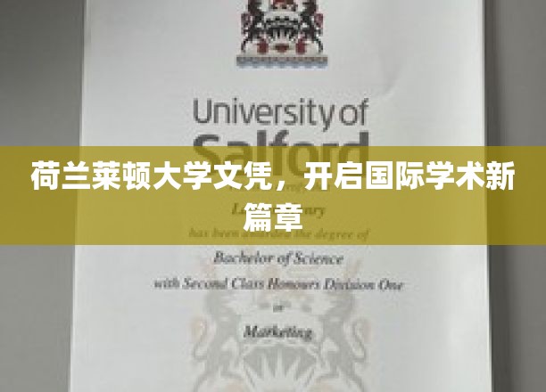 荷兰莱顿大学文凭，开启国际学术新篇章