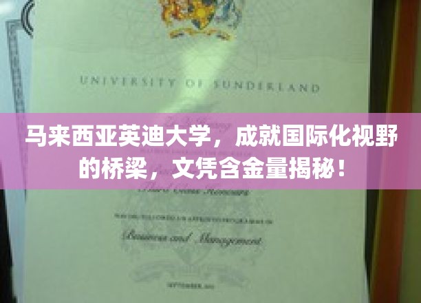解码马来西亚英迪大学，跨国教育平台，打造高含金量国际文凭