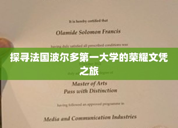 探寻法国波尔多第一大学的荣耀文凭之旅