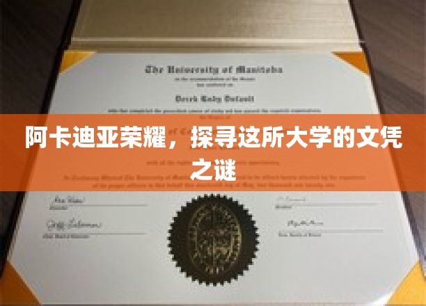 解码阿卡迪亚荣耀，揭秘顶尖大学的文凭传奇
