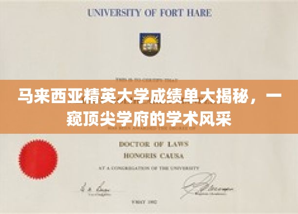 马来西亚精英大学成绩单背后的学术传奇