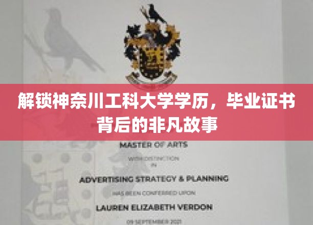 探寻神奈川工科大学证书背后的传奇人生