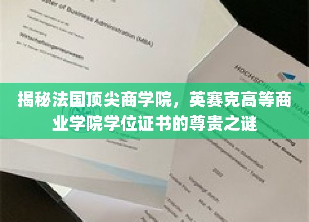 探索英赛克商学院，学位证书背后的精英价值与尊贵光环