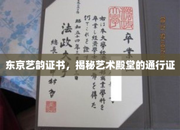 东京艺韵证书，开启艺术之门的无价凭证