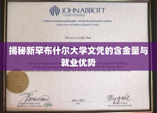 新罕布什尔大学文凭，揭秘就业市场的黄金钥匙